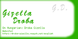 gizella droba business card